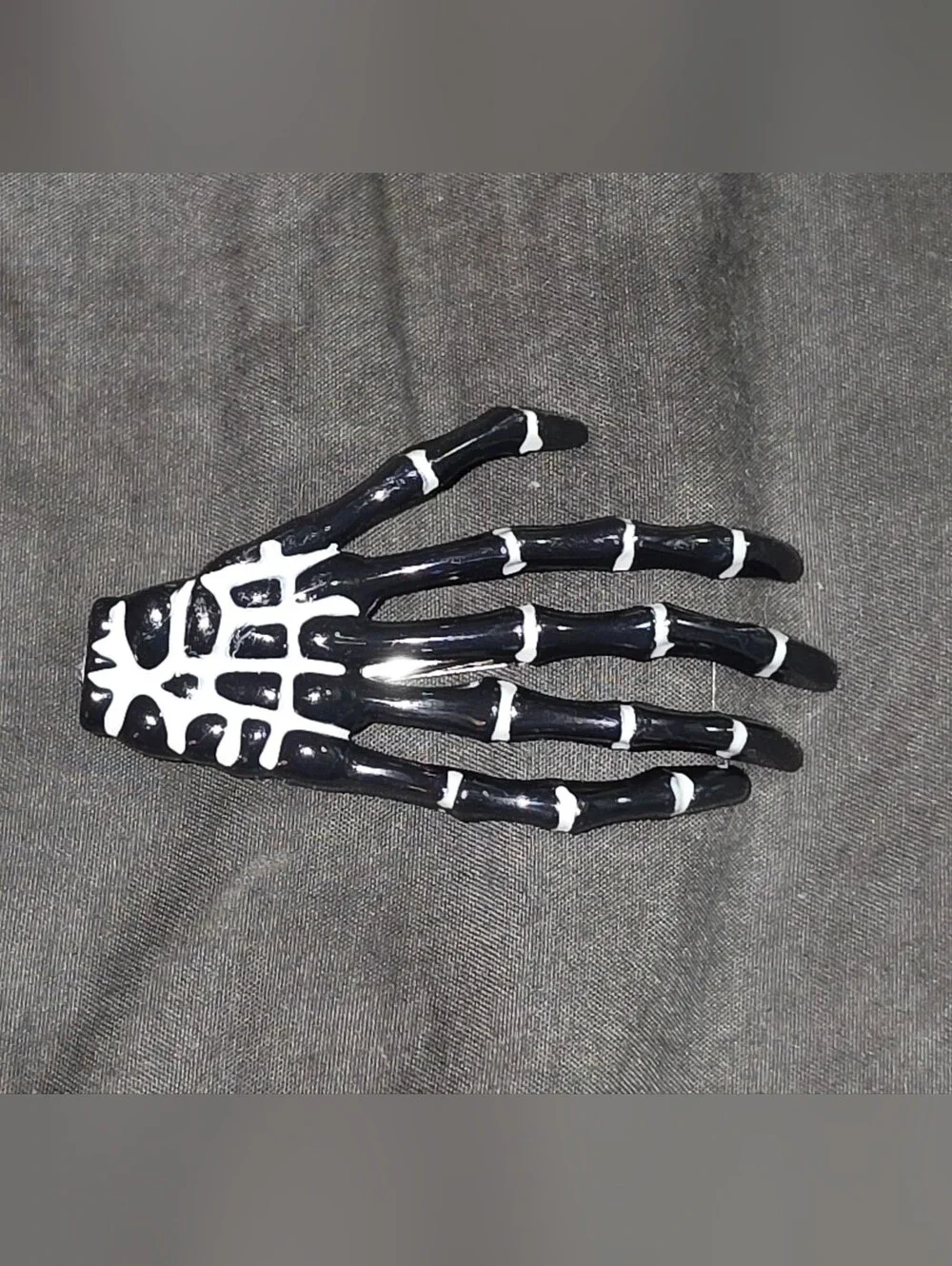 Korean Style Black Skeleton Hand Hair Pin - BNIB
